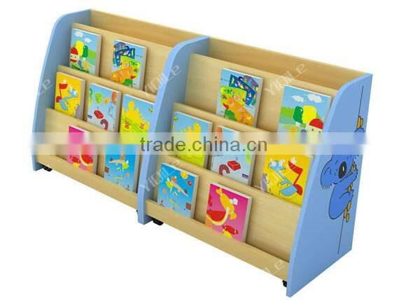Guangzhou factory cheap price novel design wooden book rack for kids