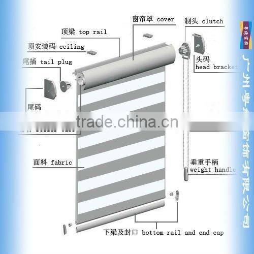 Eco-friendly zebra blinds quality stage curtain