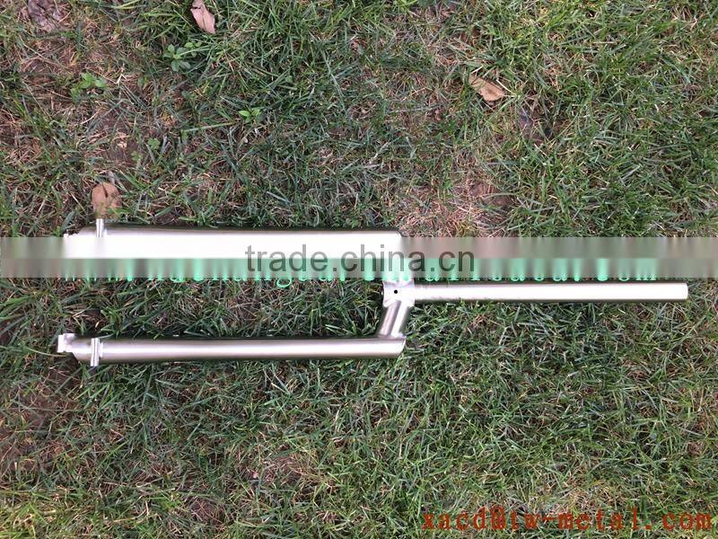 xacd made titanium MTB bike fork with handing brush finished use on mountain bike titanium bicycle fork custom bike front fork