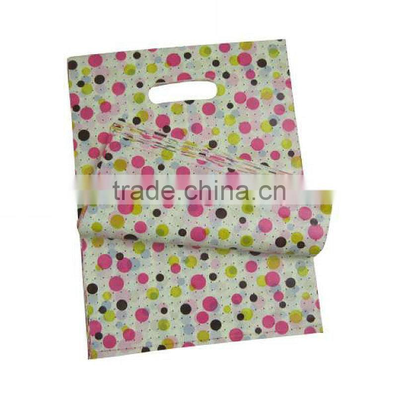 2016 New Promotional die cut handle shopping bag for clothes