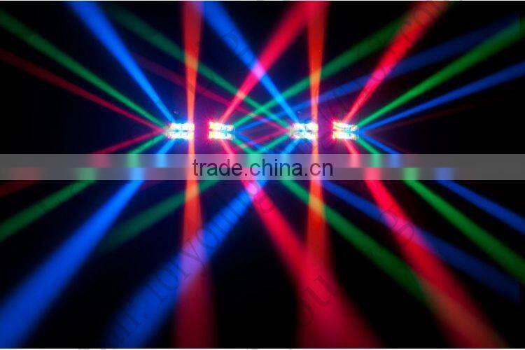 8x 3Watt Professional Stage Disco DJ Wedding Party ADJ ON-X 8 Eye Sharpy 8*3W RGBW LED Mini Spider Beam Light