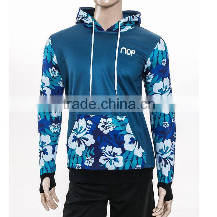 Fashion Cheap Plain 100% Polyester Spandex Hoodies With Sublimation