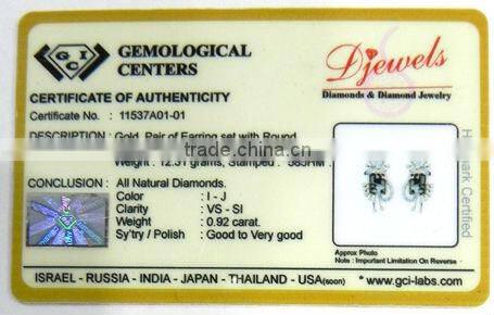 Diamond Earrings, Diamond Gold Earrings, Bridal Jewelry