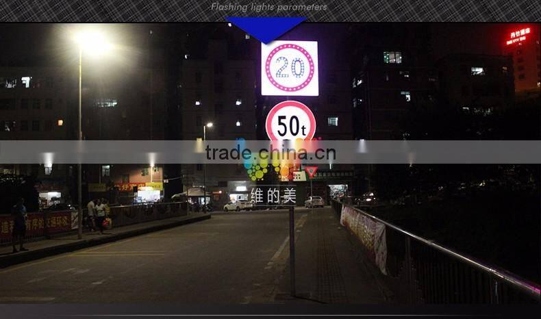 Solar LED Parking Sign Indicator Warning Light Aluminium Shell