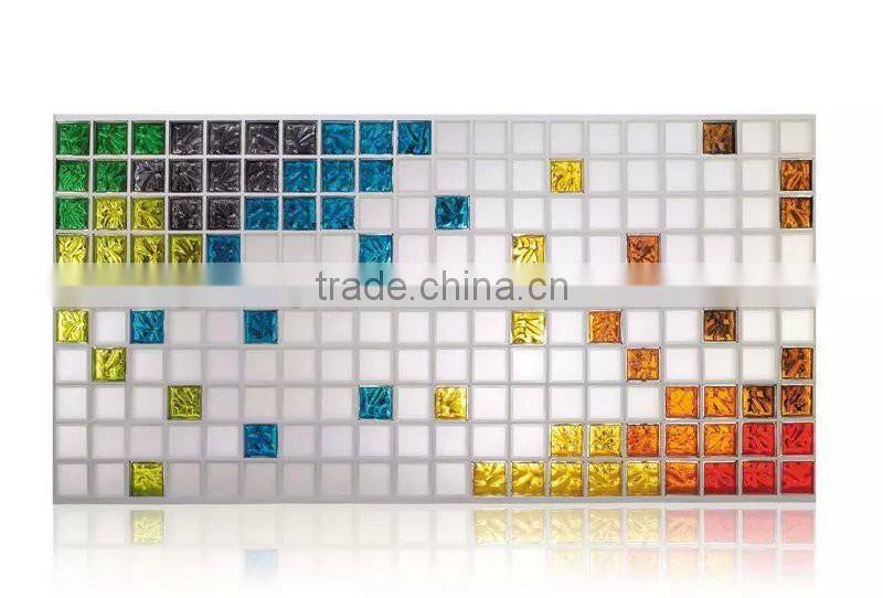 china supplier acid frosted side color glass block