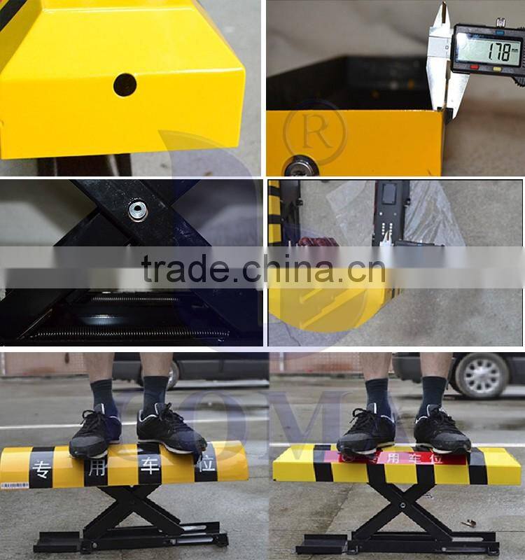 Automatic rising car parking alarm lock