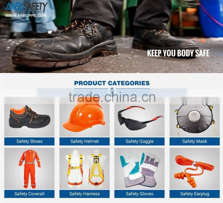 Leather Upper PU injection no lace working shoes