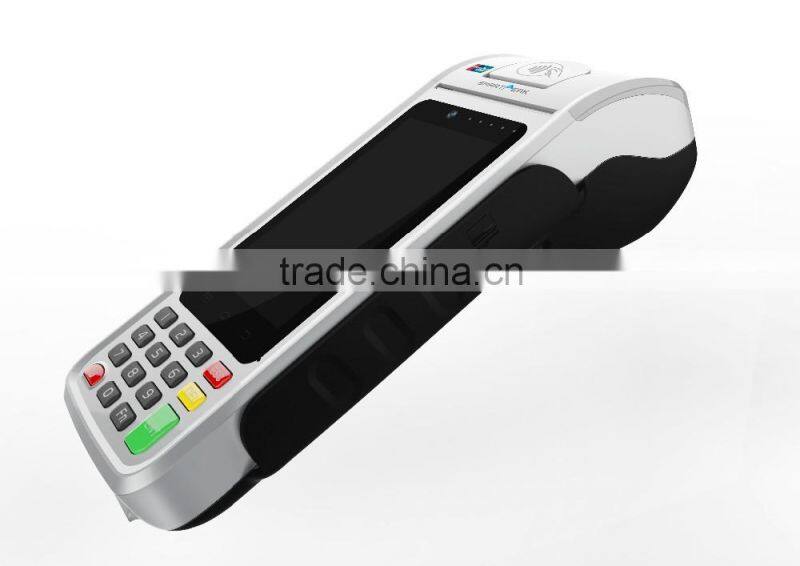 handheld pos device with thermal printer/code scanner for transportation/stadiums/medical centers/education/Commercial Parking