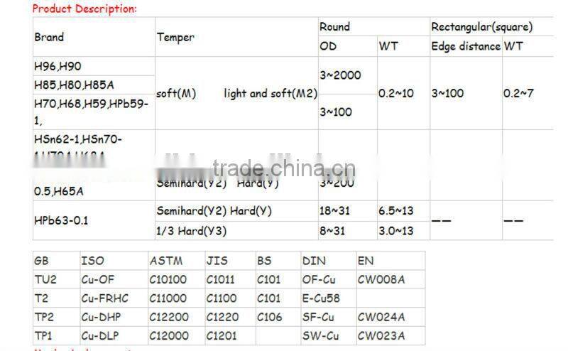 C10100 copper tubing seamless copper tube