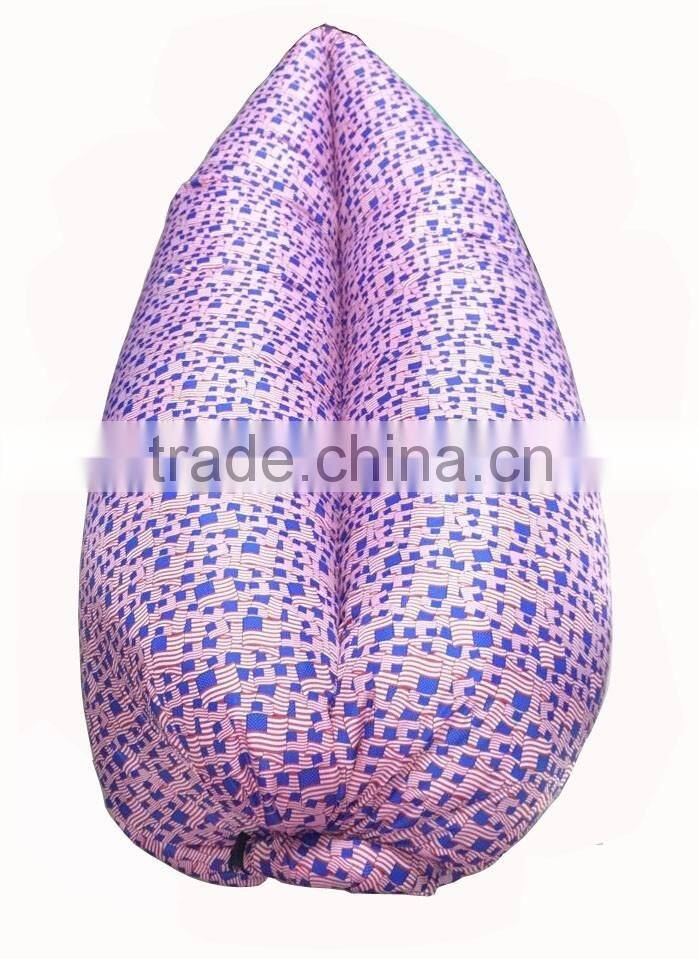 New Design 3 season type and Air Filling Full Printed Inflatable Sleeping Bag with High Quality