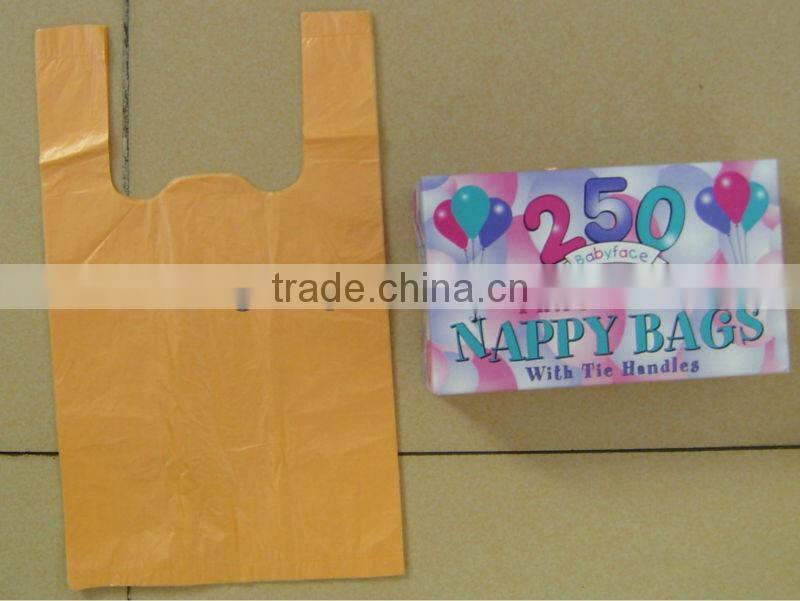 hdpe nappy bags,embossed