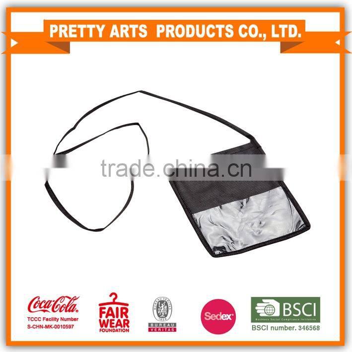 BSCI factory audit 4P non-woven neck wallet standard color MOQ 100pcs all in-stock for wholesales