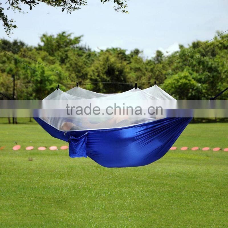 2017 Hot Sale Parachute Screen Hammock with Canopy for Outdoor Camping