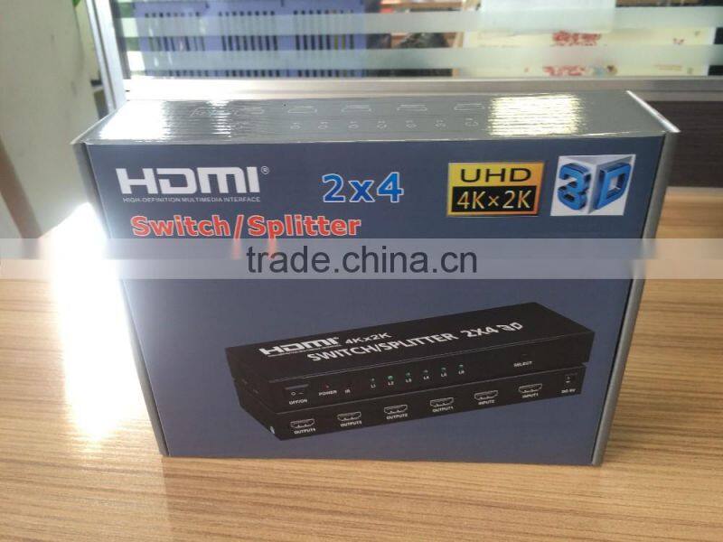 2X4 4K HDMI Switch/HDMI Splitter UK