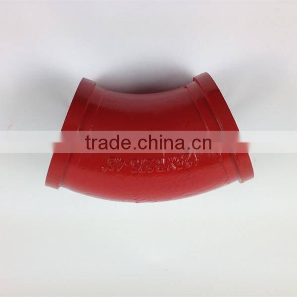 2015 China supplier cast elbow 45 degree concrete pipe elbow