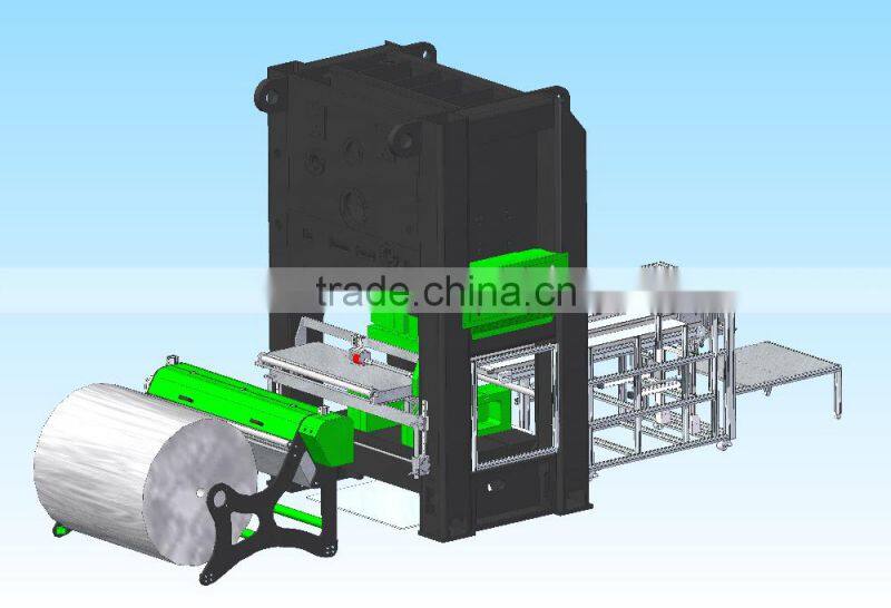 UNGAR Aluminium Foil Container Making Vertical Press Machine (UN-80T) 800KN H-Type Automatic Press