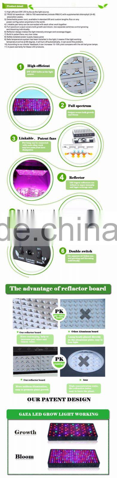 Alibaba China 5W chip 1200w led grow light