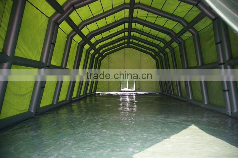 Giant inflatable military tent inflatable car helicopter cover aircraft warehouse tent