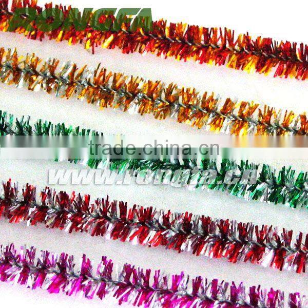 Handcraft christmas tinsel chenille stem for decorative