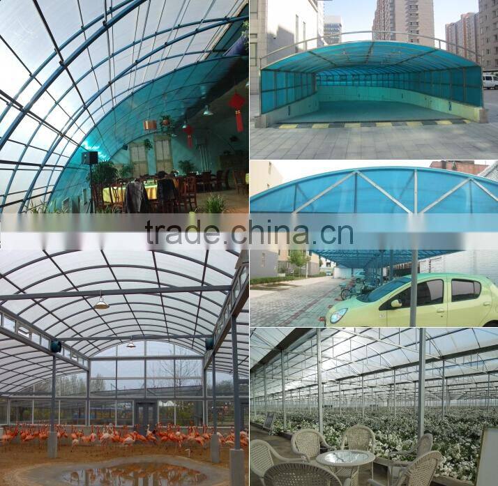 Polycarbonate sheet manufacturers/strong greenhouses/polycarbonate hollow sheet roofing
