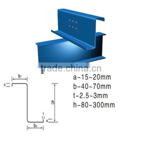 The best quality of hot dip galvanized Z steel