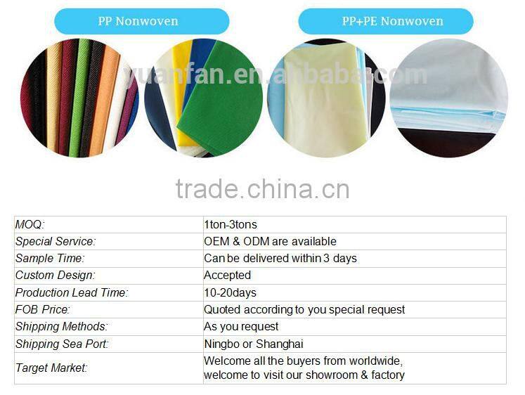 15 years of quality assurance Very high quality pp nonwoven fabrics