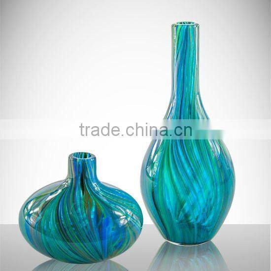 Wholesale cheap New design fashion elegant flower murano glass vases for wedding centerpieces