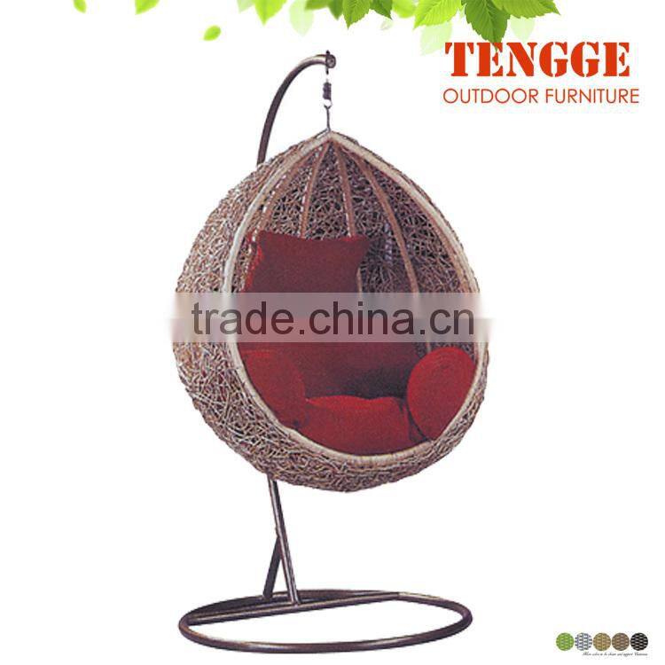 outdoor rattan patio birds nest swing