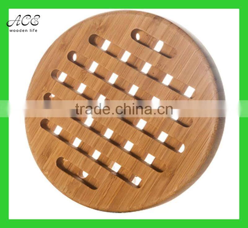Bamboo trivet Bamboo hot pad Bamboo heat pad