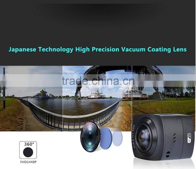 Multifunctional Full HD 360 Degree VR Sports Video Camera Wifi Waterproof Mini Outdoor Portable Vitual Reality Sports Camera