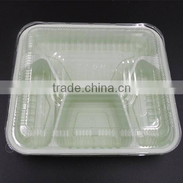 2016 Alibaba PP 4 compartments accept custom order disposable plastic food tray
