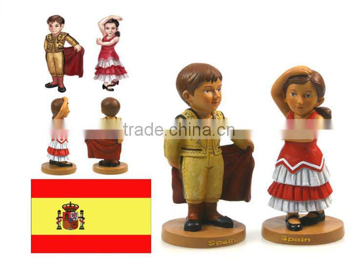 The Spanish bullfight dance custom resin bobble head bodies