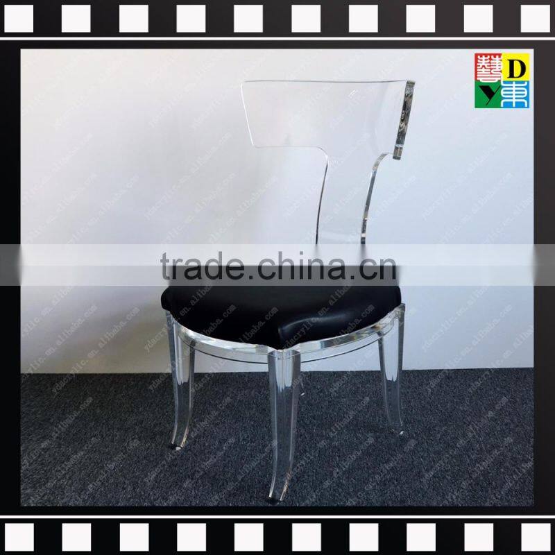 Cheap armless modern acrylic designer dining chairs from shenzhen yidong