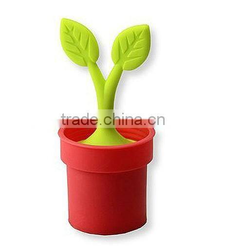 custom flower shaped silicone tea infuser