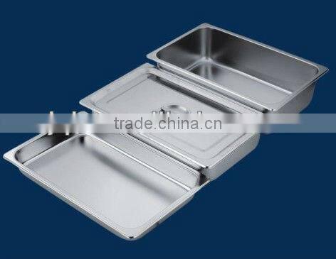 2016 0.8MM thickness electrolysis gastronorm Containers food service pan
