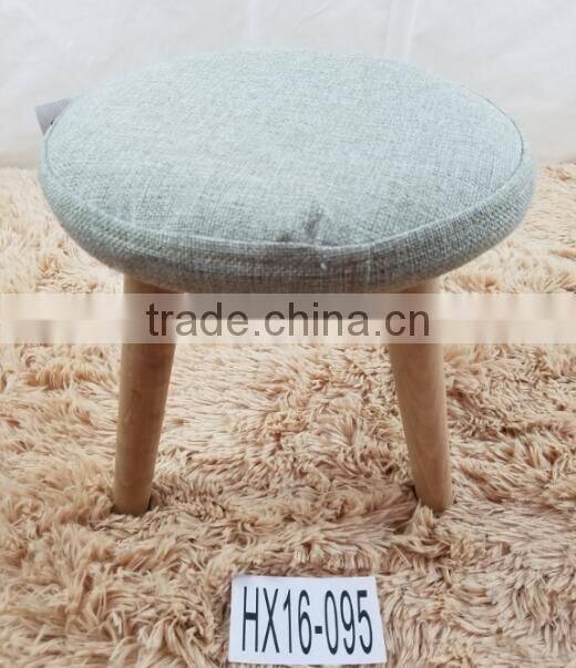 Factory Price H28cm Fabric Covered Ottomans,Footrests