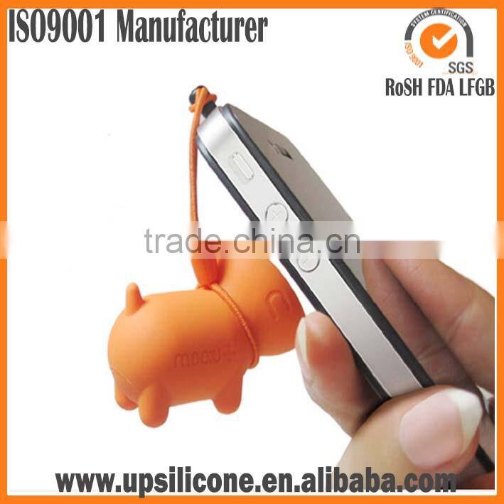 silicone cell phone pendant keys pendant cell phone charm pendant