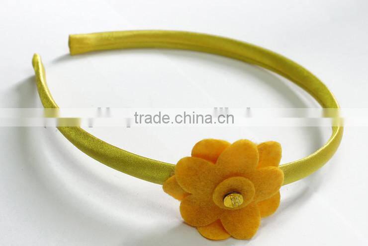on alibaba express hot sale new products handmade eco friendly fabric decoration felt flower crown headband made in china