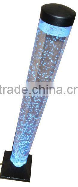 Color Changing LED Light Circular Acrylic Water Bubble Column 550173