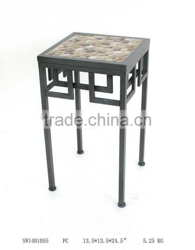 Chinese tea table in metal