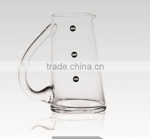 hand made single clear fancy crystal glass red wine decanter