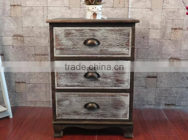 Antique fired wood with old times holder wooden cabinet