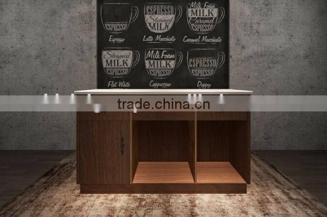 Classical reception desk modern shop counter design mobile shop counter(BG11-M103)
