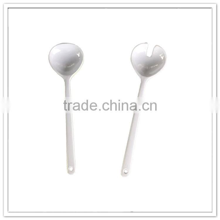 Hotel & Restaurant market selling two colored candy cream salad melamine spoon