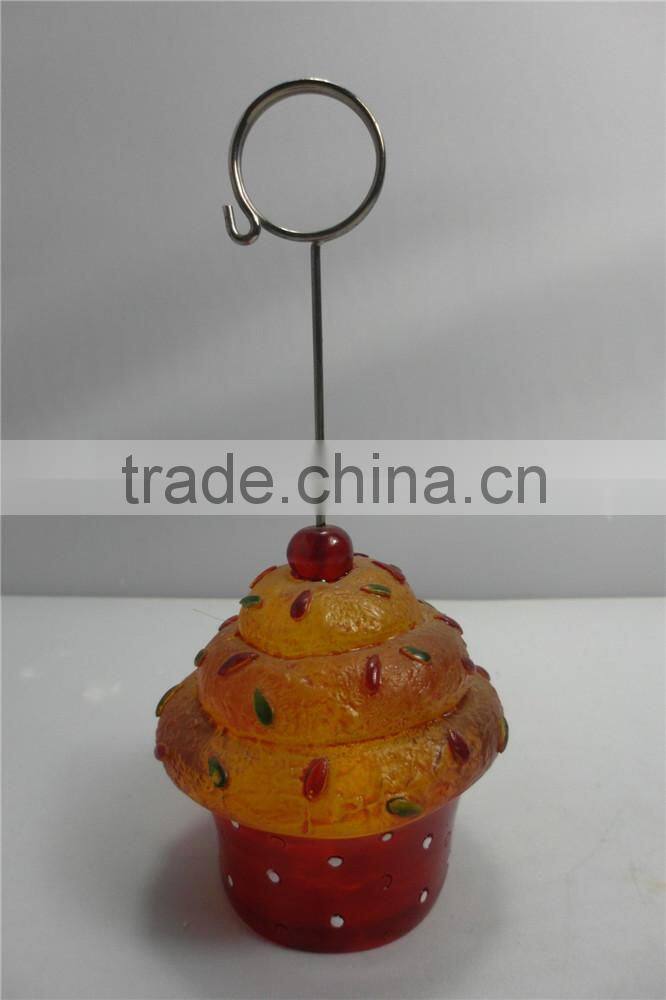 Clear Desktop Sweet Cake Shaped Note Clip