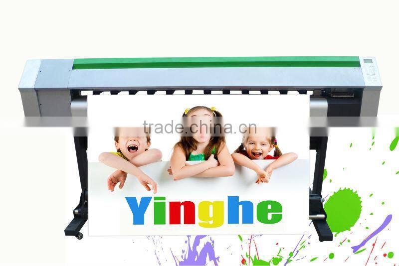 100% warranty large format eco solvent vinyl printer 1.8m