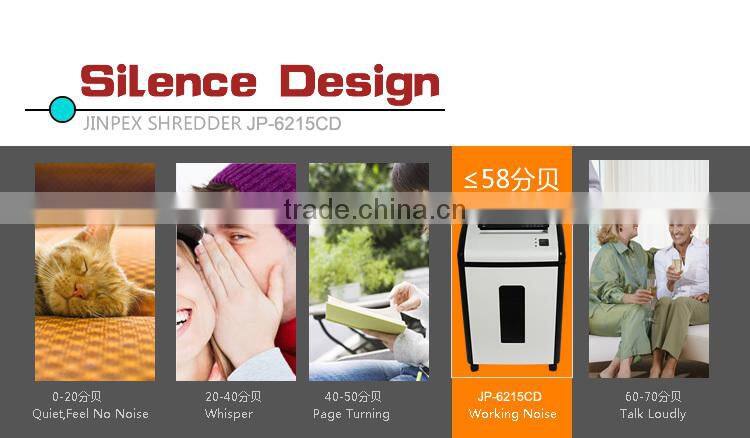 JP-6215CD Best Seller office paper shredder cheapest Cross Cut A4