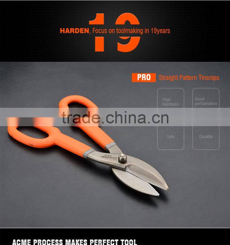 Chrome Vanadium Hand tools Straight Pattern Tinsnips Germany Type Tin Cutter