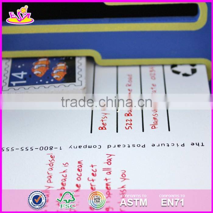 Best design educational toys wooden mail box toy for kids W10D122-S