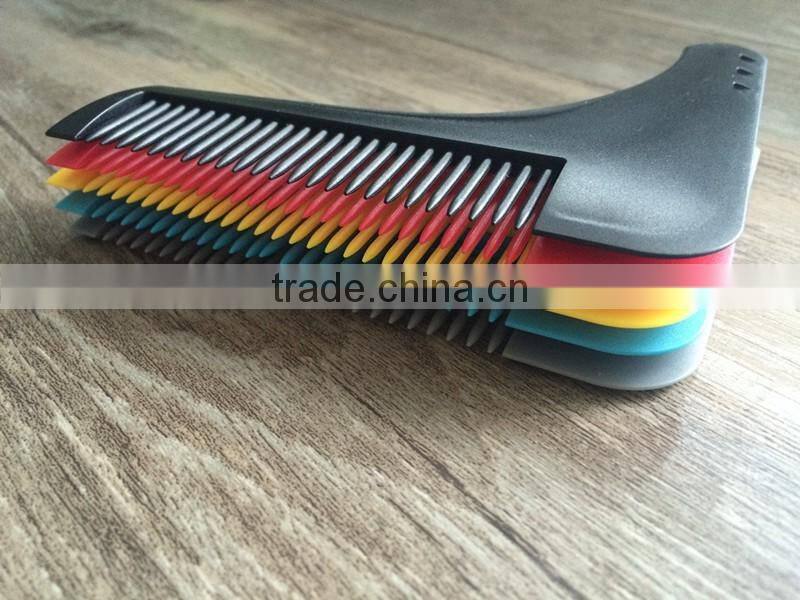 2017 best selling the bro-beard comb facial hair shaping tool beard comb
